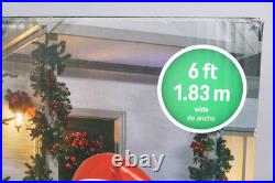 Gemmy Christmas Airblown Inflatable Inflatable Luxe Santa 5.5 ft Tall