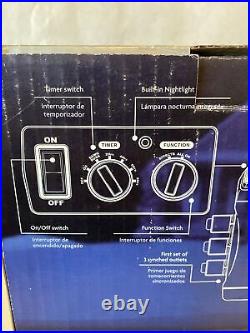 Gemmy Christmas Create Your Own Holiday Lightshow With Timer 6 Outlet NEW
