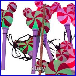 Gemmy Christmas Mickey Mouse Peppermint Pathway Lights Disney Blow Mold Gemmy Christmas Mickey Mouse Peppermint Pathway Lights Disney Blow Mold