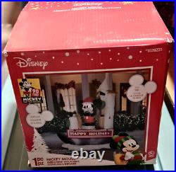 Gemmy Disney Christmas 7 ft Mickey Mouse Willie Steamboat Airblown Inflatable