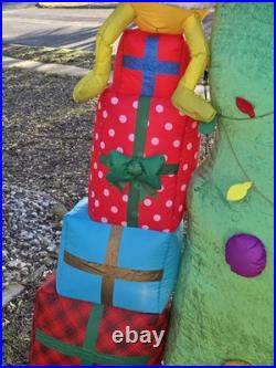 Gemmy Dr Seuss 10 ft Grinch Max (No Stakes) Christmas Tree Airblwon Inflatable