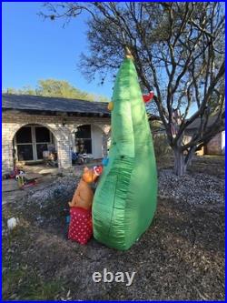 Gemmy Dr Seuss 10 ft Grinch Max (No Stakes) Christmas Tree Airblwon Inflatable