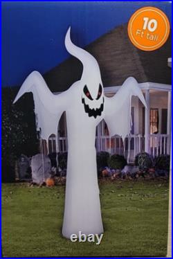 Gemmy Halloween 10 ft Lights Up Spooky Ghost Airblown Inflatable NIB