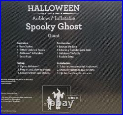 Gemmy Halloween 10 ft Lights Up Spooky Ghost Airblown Inflatable NIB