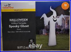 Gemmy Halloween 10 ft Lights Up Spooky Ghost Airblown Inflatable NIB