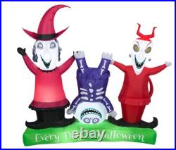 Gemmy Halloween Airblown 6. Ft Long Inflatable Lock, Shock and Barrel Inflatable