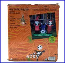 Gemmy Halloween Airblown 6. Ft Long Inflatable Lock, Shock and Barrel Inflatable