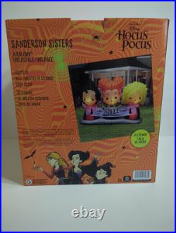 Gemmy Halloween Airblown Hocus Pocus Sisters Inflatable Scene Disney 4.5 ft Tall