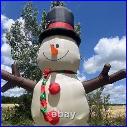 Gemmy Holiday Living 12' Tall Inflatable Snowman 0670240 Christmas Original Box