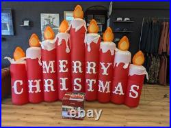 Gemmy Holiday Living 9 ft Lighted Christmas Candles Airblown Inflatable With Box
