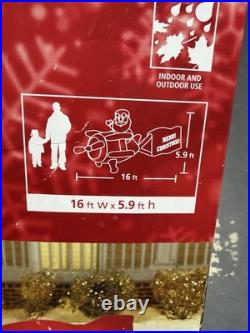 Gemmy Home Accents 16 ft Santa on Airplane Christmas Merry Airblown Inflatable Gemmy Home Accents 16 ft Santa on Airplane Christmas Merry Airblown Inflatable