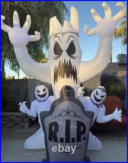 Gemmy LED Haunted Graveyard Scene 10Ft Airblown Inflatable 4921343 Halloween