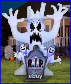 Gemmy LED Haunted Graveyard Scene 10Ft Airblown Inflatable 4921343 Halloween