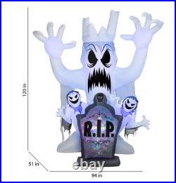 Gemmy LED Haunted Graveyard Scene 10Ft Airblown Inflatable 4921343 Halloween