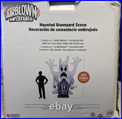Gemmy LED Haunted Graveyard Scene 10Ft Airblown Inflatable 4921343 Halloween