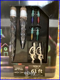 Gemmy Lightshow 3 LED Synchro Lights Icicle + 2 LED Starry Night Lights 61 ft Gemmy Lightshow 3 LED Synchro Lights Icicle + 2 LED Starry Night Lights 61 ft