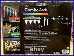 Gemmy Lightshow 3 LED Synchro Lights Icicle + 2 LED Starry Night Lights 61 ft Gemmy Lightshow 3 LED Synchro Lights Icicle + 2 LED Starry Night Lights 61 ft