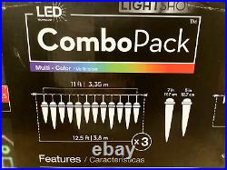 Gemmy Lightshow 3 LED Synchro Lights Icicle + 2 LED Starry Night Lights 61 ft Gemmy Lightshow 3 LED Synchro Lights Icicle + 2 LED Starry Night Lights 61 ft