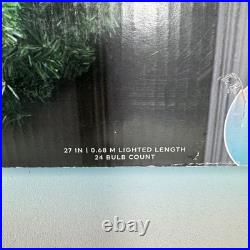 Gemmy Orchestra of Lights 27 Wreath 24 LED Color-Changing Lights Rare 1041141