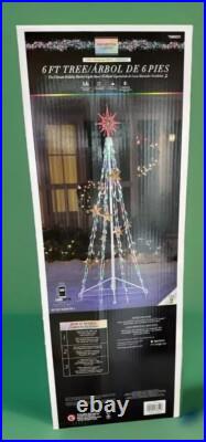 Gemmy Orchestra of Lights 6 ft 156 LED Color Changing Lights Tree New 5969251 Gemmy Orchestra of Lights 6 ft 156 LED Color Changing Lights Tree New 5969251