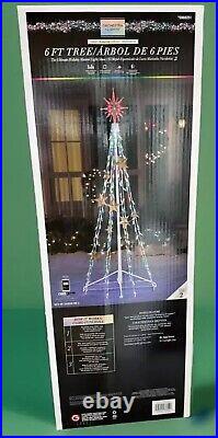 Gemmy Orchestra of Lights 6 ft Color Changing Lights Christmas Tree New 2024 Gemmy Orchestra of Lights 6 ft Color Changing Lights Christmas Tree New 2024