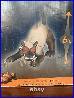 Gemmy Pumpkin Hollow Animated Airblown Hound. Recently Tested 8.29.24