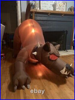 Gemmy Pumpkin Hollow Animated Airblown Hound. Recently Tested 8.29.24