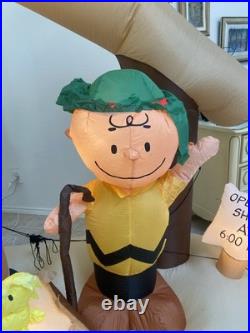 Gemmy Snoopy & Charlie Brown Christmas Play Nativity Scene 6 Feet Tall