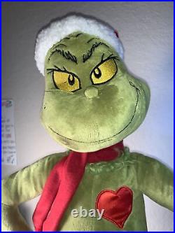 Gemmy The Grinch 65th Anniversary Light Up Beating Heart 23 Inch NWT Sold Out