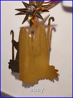 Georg Jensen Christmas Decoration Shepherds Gold Plated Swarovski, Denmark