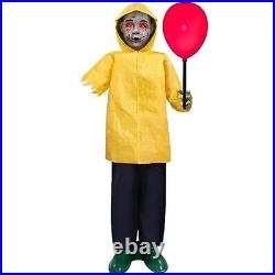 Georgie IT 4 Ft Scary Sound Activated Prop Halloween Indoor Decorations For Home