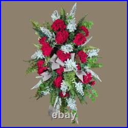 Geranium Lilac Door Wreath Swag