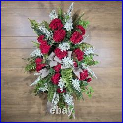 Geranium Lilac Door Wreath Swag