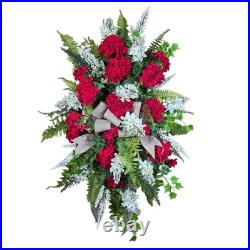 Geranium Lilac Door Wreath Swag