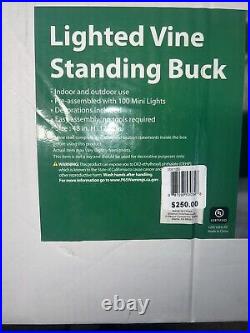 Gerson Company Lighted Vine Standing Buck Figurine