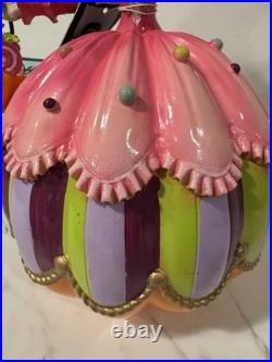 Ghoulish Pink Halloween Witch Girl Pumpkin Candy Figurine 9.5 inch Figure New