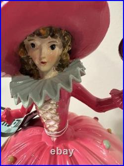 Ghoulish Pink Halloween Witch Girl Pumpkin Candy Figurine 9.5 inch Figure New