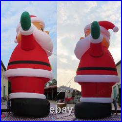 Giant 20Ft Christmas Inflatable Santa Claus LED Lights for Christmas Yard Party