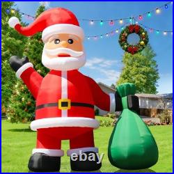 Giant 26/33 FT Christmas Inflatable Santa Claus Light For Outdoor Party Event