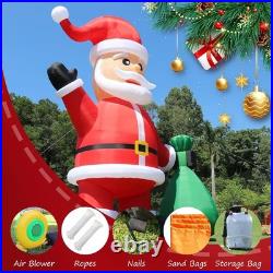 Giant 26/33 FT Christmas Inflatable Santa Claus Light For Outdoor Party Event