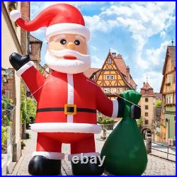 Giant 33 FT Premium Christmas Inflatable Santa Claus For Outdoor Lawn Yard 2025