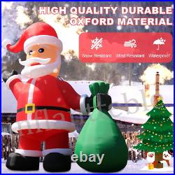 Giant 33 FT Premium Christmas Inflatable Santa Claus For Outdoor Lawn Yard 2025