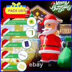 Giant 33 FT Premium Christmas Inflatable Santa Claus For Outdoor Lawn Yard 2025
