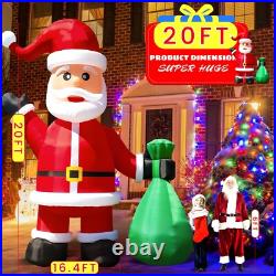 Giant 33 FT Premium Christmas Inflatable Santa Claus For Outdoor Lawn Yard 2025