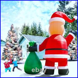 Giant 33 FT Premium Christmas Inflatable Santa Claus For Outdoor Lawn Yard 2025