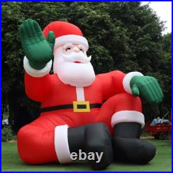 Giant 5m Christmas Sitting Inflatable Santa Claus For Xmas Party Decoration Toys