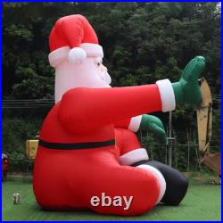 Giant 5m Christmas Sitting Inflatable Santa Claus For Xmas Party Decoration Toys
