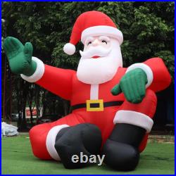 Giant 5m Christmas Sitting Inflatable Santa Claus For Xmas Party Decoration Toys