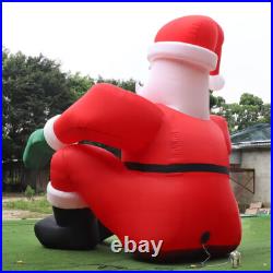 Giant 5m Christmas Sitting Inflatable Santa Claus For Xmas Party Decoration Toys