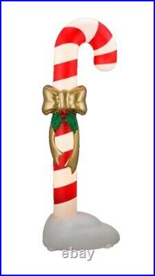 Giant 72 Candy Cane Lighted Blow Mold Christmas Holiday Decoration 6ft Tall